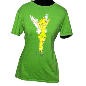 Disney Tinkerbell Green T-Shirt Small Official Y2K Fairy Cottagecore Whimsigoth